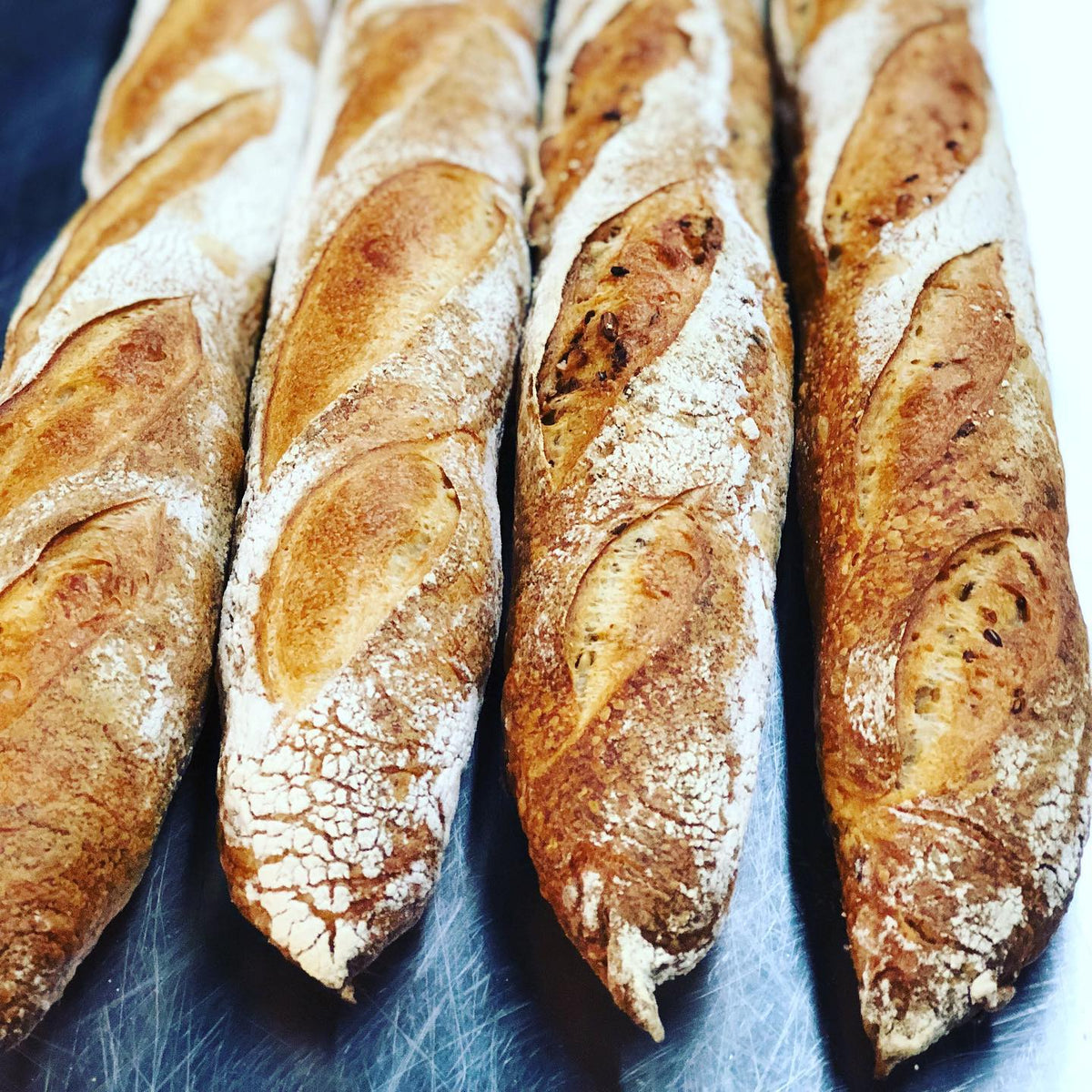 Traditional Parisian Baguette Art Is In Bakery